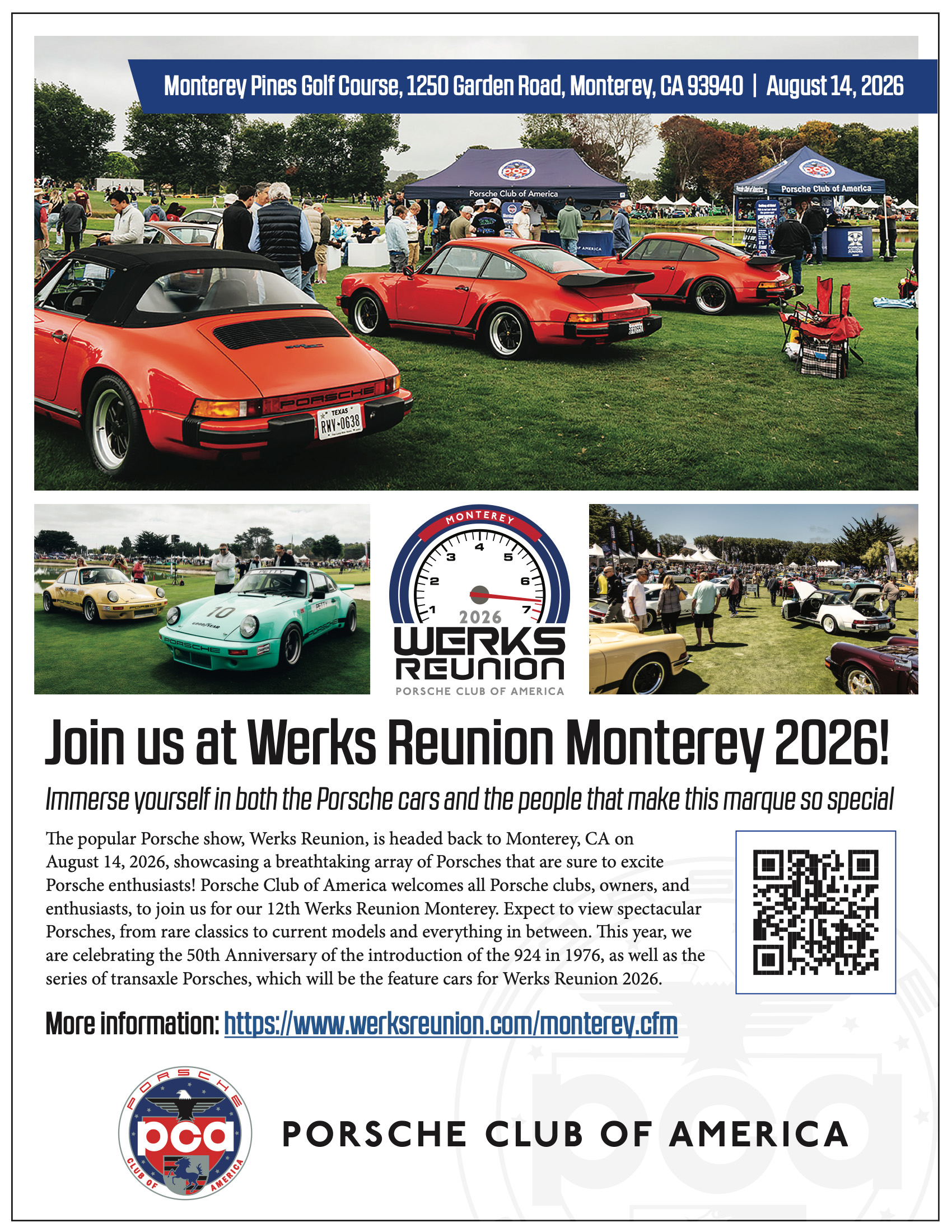 Werks Reunion Monterey 2026 flyer