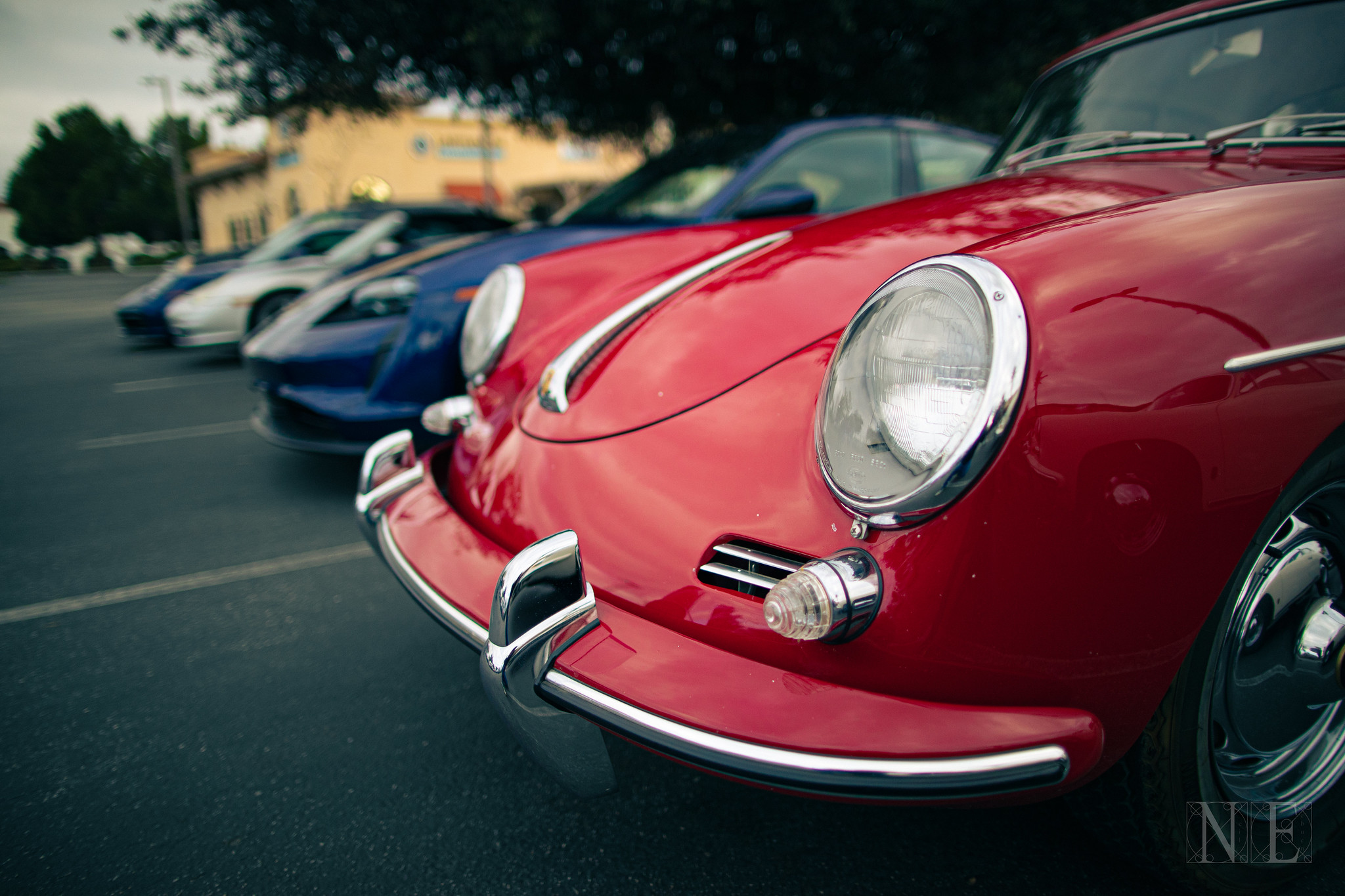Red Porsche 356